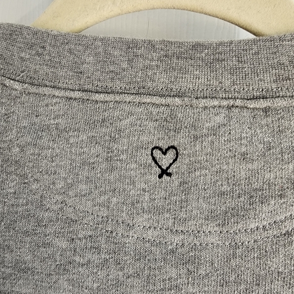 Stella & Dot Gray Puffed sleeve sweatshirt Size Medium - Picture 9 of 10